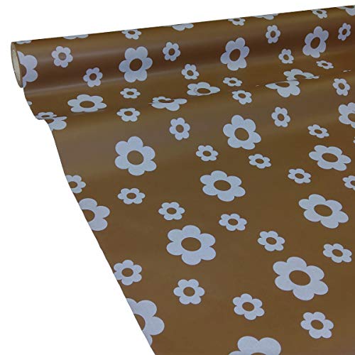 JUNOPAX 50m x 0,75m Papiertischdecke Blüte braun JUNOPAX 50m x 0,75m Papiertischdecke Blüte braun von JUNOPAX