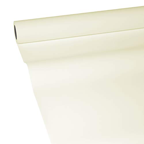JUNOPAX Papiertischdecke 50m x 0,75m Champagner-beige, nass- und wischfest von JUNOPAX