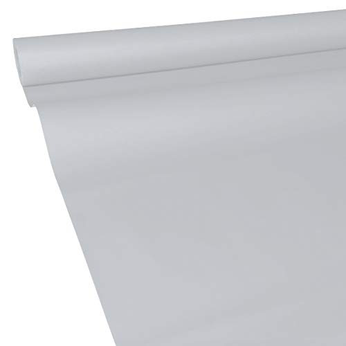 JUNOPAX 50m x 1,30m Papiertischdecke hellgrau von JUNOPAX