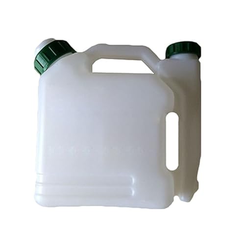 JUNPIY 1L Trimmer-Ölflasche, Kettensägen-Kraftstofftank, Kraftstoffmischtank, weißer Benzin-Heizöl-Mischflaschentank, for Kettensägen-Langdüsentopf Tankdeckel von JUNPIY
