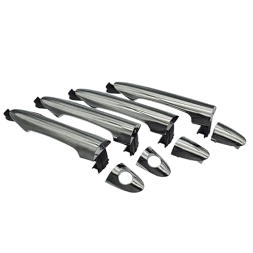JUNPIY Auto Chrom Außentürgriff, for Kia, Picanto Morning 2011 2012-2016 82651-1Y000 82661-1Y000 83651-1Y000 83661-1Y000(A Set 4 Side Chrome) von JUNPIY