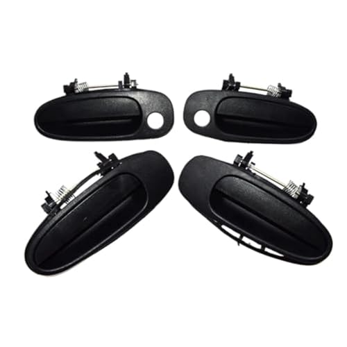 JUNPIY Auto Innen/Außen Türgriffe 6920612130 6920512130, for Corolla, Prizm 69220-12160 69210-12160 69230-12140 69240-12140(BLACK Outside 4 Sides) von JUNPIY