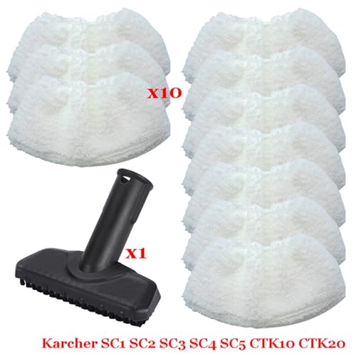 JUNPIY Dampf Staubsauger Maschine for SC1 SC2 SC3 SC4 SC5 SC7 CTK10 CTK20 Teile Pinsel Kopf Leistungsstarke Düse Zubehör Dampfreiniger-Zubehör(Set-24) von JUNPIY
