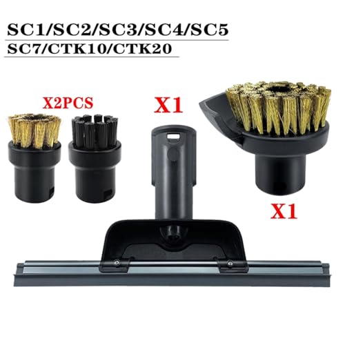 JUNPIY Dampf Staubsauger SC2 SC3 SC7 CTK10 Leistungsstarke düse Reinigung Pinsel kopf Spiegel Werkzeug pinsel Ersatzteile Zubehör Dampfreiniger-Zubehör(Blue) von JUNPIY
