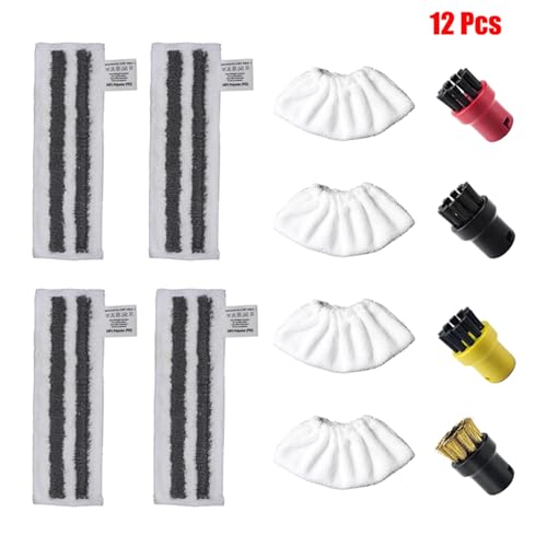 JUNPIY Easyfix SC2 SC3 SC4 SC5 Dampfreiniger Mikrofaserreiniger Wischpad Tuch Lappenbürste Ersatzteile Köpfe Zubehör Dampfreiniger-Zubehör(SET U) von JUNPIY