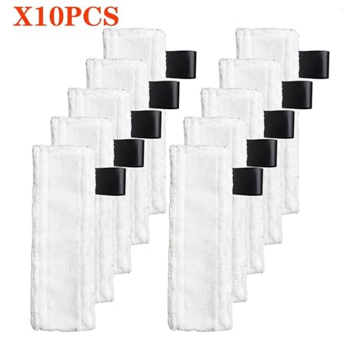 JUNPIY Ersatz Dampfreiniger Bodenwischer Tuch Abdeckung Lumpen Pads Easyfix SC1 SC2 SC3 SC4 SC5 Staubsauger Ersatzteile Dampfreiniger-Zubehör(10pcs) von JUNPIY