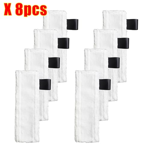 JUNPIY Ersatz Dampfreiniger Bodenwischer Tuch Abdeckung Lumpen Pads Easyfix SC1 SC2 SC3 SC4 SC5 Staubsauger Ersatzteile Dampfreiniger-Zubehör(8pcs) von JUNPIY