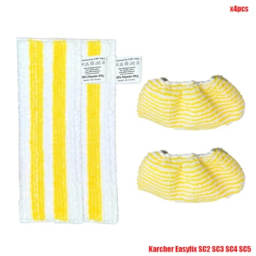JUNPIY Ersatz-Mikrofaser-Reinigungstuch, Wischpad-Abdeckung, for Easyfix SC2 SC3 SC4 SC5 Handstaubsauger, Steam Mop-Teile Dampfreiniger-Zubehör(Set9) von JUNPIY