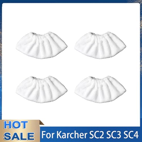 JUNPIY Ersatz-Moppköpfe, Tuch for Easyfix SC2 SC3 SC4 SC5 Lappen, Mikrofaser-Moppbezug, Dampfreiniger-Zubehör, Ersatzteile Dampfreiniger-Zubehör(4pcs) von JUNPIY