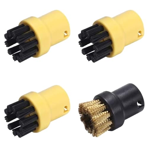 JUNPIY Ersatz-Reinigungsbürsten for runde Sprinklerdüsenköpfe for SC1 SC2 SC3 SC4 SC5 SC7 CTK10 Dampfreiniger-Ersatzteile Dampfreiniger-Zubehör(HXL2164Yellow) von JUNPIY