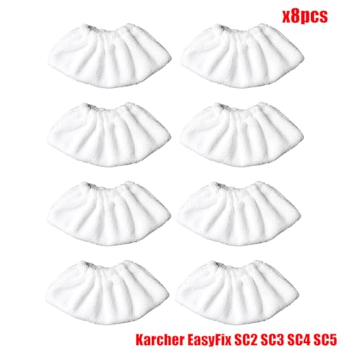 JUNPIY Ersatz-Stoffbezug for Steam Mop Easyfix SC2 SC3 SC4 SC5 Handstaubsauger Mikrofaser Lumpen Teile Dampfreiniger-Zubehör(Set6) von JUNPIY