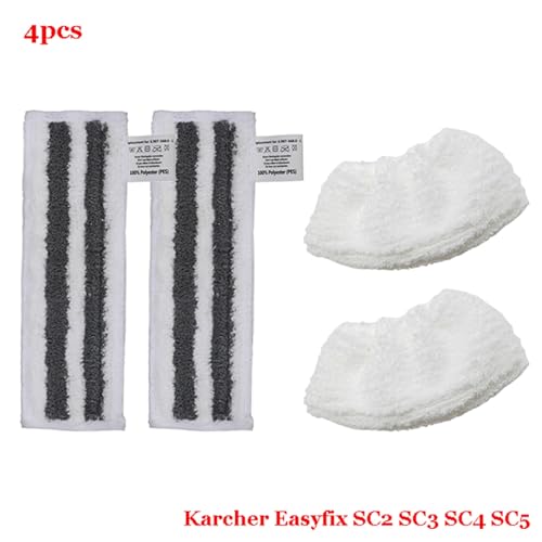 JUNPIY For Easyfix SC2 SC3 SC4 SC5 Dampf-Handreiniger Mikrofaser-Reiniger Wischpad Wischlappen Teile Moppköpfe Tuchzubehör Dampfreiniger-Zubehör(Set-14) von JUNPIY