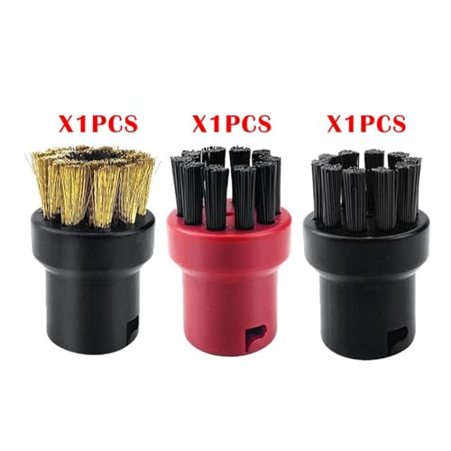JUNPIY Handheld for Steam mop reiniger SC1 SC2 SC3 SC4 SC5 SC7 zubehör Leistungsstarke pinsel kopf dampf düse staubsauger teile Dampfreiniger-Zubehör(3pcs) von JUNPIY