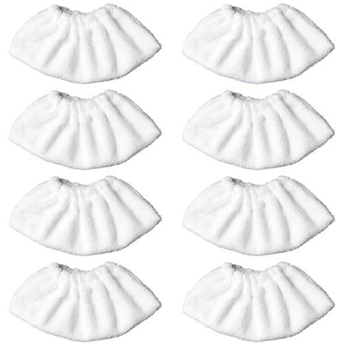 JUNPIY Steam Mop Tuch Reinigungspad Tuchabdeckung Lumpen Ersetzen Zubehör for EasyFix SC2 SC3 SC4 SC5 Moppreiniger Ersatzteile Dampfreiniger-Zubehör(8pcs) von JUNPIY