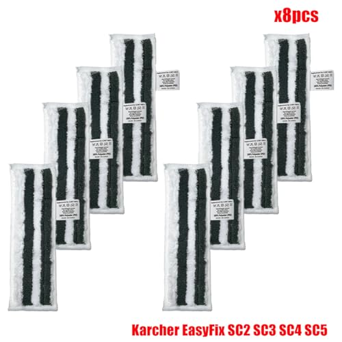JUNPIY Waschbare Wischpads, Bezug aus Mikrofaser, Dampfreiniger-Tuch, Ersatz for EasyFix SC2, SC3, SC4, SC5, Handstaubsauger Dampfreiniger-Zubehör(Set3) von JUNPIY