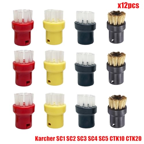 JUNPIY Zubehör Nylon Düsenbürste for SC1 SC2 SC3 SC4 SC5 SC7 CTK10 CTK20 Handdampfstaubsauger Teile Ersatz Dampfreiniger-Zubehör(Set1) von JUNPIY