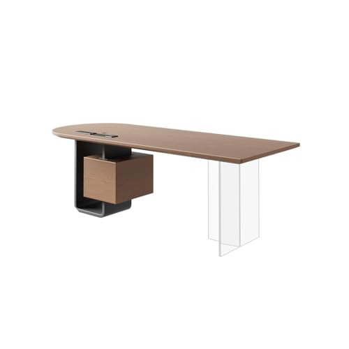 JUNXIAN Teetisch Computertische Kleiner Chef-Arbeitstisch aus Massivholz, Unabhängiger Einzeltisch fürs Büro, Moderne Arbeitszimmermöbel, Geeignet for Das Arbeitszimmer Couchtisch von JUNXIAN