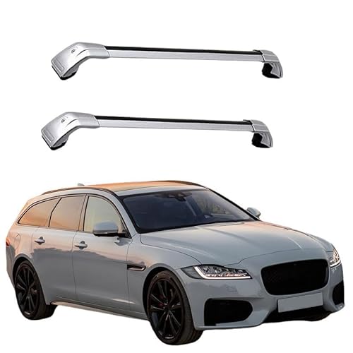 (1 Paar) Dachgepäckträger Dachträger für Jaguar XF Sportbrake 2010 2011 2012 2013 2014 2015 2016 2017 2018 -Aluminium,O von JUNYEW