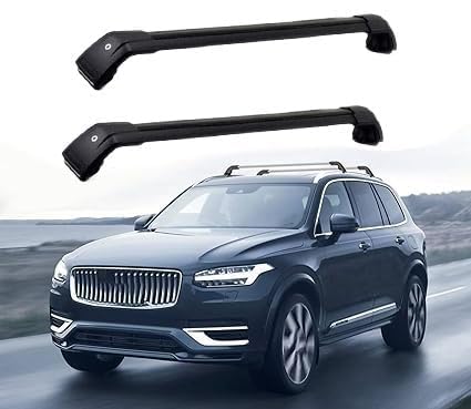 JUNYEW (1 Paar) Dachgepäckträger Dachträger für Volvo XC90 2015 2016 2017 2018 2019 2020 2021 2022 2023 -Aluminium,P von JUNYEW