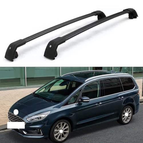 JUNYEW 2 Stück Aluminium Dachträger Relingträger für Ford Galaxy(CK) 2015-2020,Dachgepäckträger-Alu Relingträger,für Fahrradträger,Dachboxen Oder Als Skihalter,A von JUNYEW
