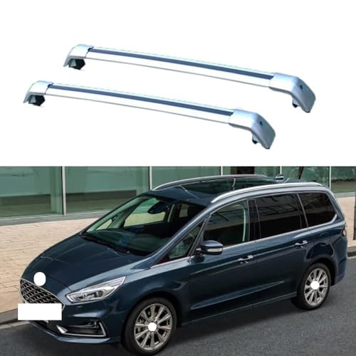 JUNYEW 2 Stück Aluminium Dachträger Relingträger für Ford Galaxy(CK) 2015-2020,Dachgepäckträger-Alu Relingträger,für Fahrradträger,Dachboxen Oder Als Skihalter,B von JUNYEW