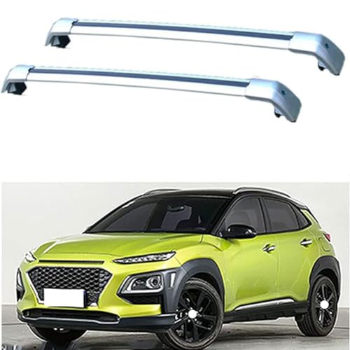 JUNYEW 2 Stück Aluminium Dachträger Relingträger für Hyundai Encino SUV 2017-2022,Dachgepäckträger-Alu Relingträger,für Fahrradträger,Dachboxen Oder Als Skihalter,B JUNYEW 2 Stück Aluminium Dachträger Relingträger für Hyundai Encino SUV 2017-2022,Dachgepäckträger-Alu Relingträger,für Fahrradträger,Dachboxen Oder Als Skihalter,B von JUNYEW