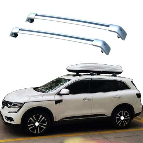 JUNYEW 2 Stück Aluminium Dachträger Relingträger für Koleos 2008-2022,Dachgepäckträger-Alu Relingträger,für Fahrradträger,Dachboxen Oder Als Skihalter,B von JUNYEW