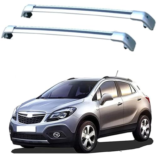 JUNYEW 2 Stück Aluminium Dachträger Relingträger für Opel Mokka 5dr SUV 2012-2016,Dachgepäckträger-Alu Relingträger,für Fahrradträger,Dachboxen Oder Als Skihalter,B von JUNYEW