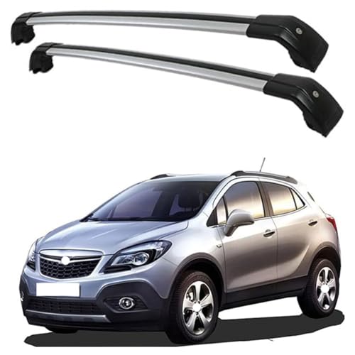 JUNYEW 2 Stück Aluminium Dachträger Relingträger für Opel Mokka 5dr SUV 2012-2016,Dachgepäckträger-Alu Relingträger,für Fahrradträger,Dachboxen Oder Als Skihalter,C von JUNYEW