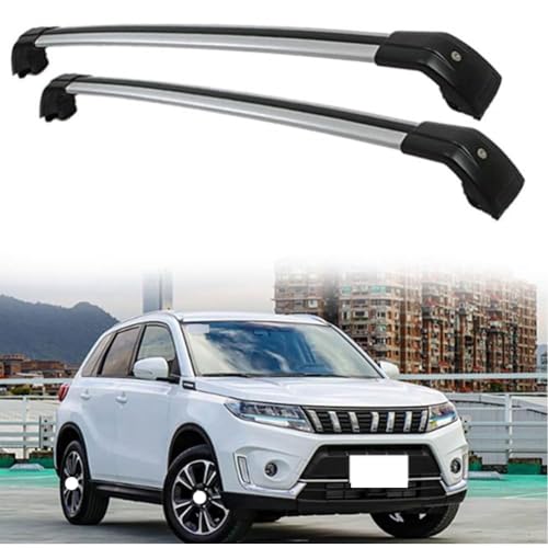 JUNYEW 2 Stück Aluminium Dachträger Relingträger für Suzuki Vitara 2015-2022,Dachgepäckträger-Alu Relingträger,für Fahrradträger,Dachboxen Oder Als Skihalter,C von JUNYEW