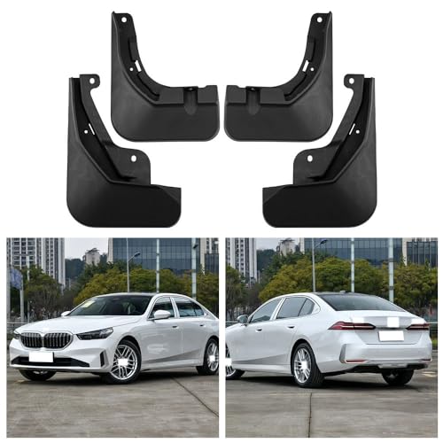 JUNYEW Auto Schmutzfänger Ersatz für BMW 5 Series G60/G68 2024 Vorne Hinten Schmutzfänger/4 Stück Auto Schmutzfänger/Kotflügel Vollschutz Set Spritzschutz von JUNYEW