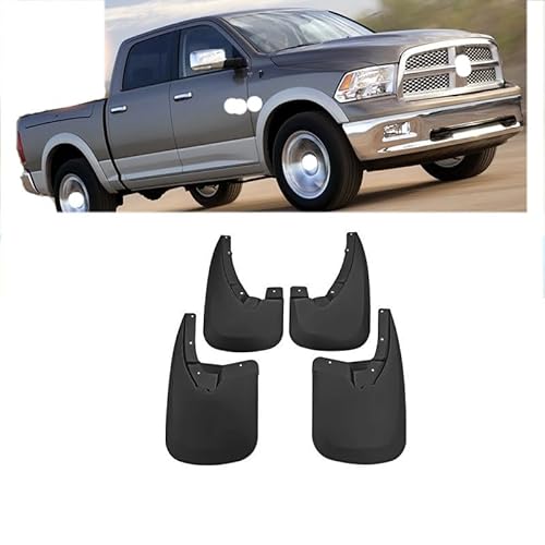 JUNYEW Auto Schmutzfänger Ersatz für Dodge Ram 1500/2500/3500 2010-2018 Vorne Hinten Schmutzfänger/4 Stück Auto Schmutzfänger/Kotflügel Vollschutz Set Spritzschutz von JUNYEW