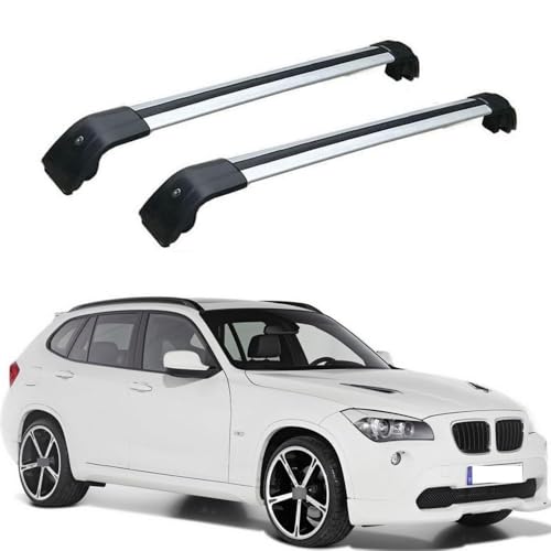 JUNYEW Dachgepäckträger Dachträger Für BMW X1 E84 2012 2013 2014 2015 -Aluminium Dachträger Querstangen Gepäckträger (2Stk) Dachträger für Dachrelings Tragkraft 180 Kg,Q von JUNYEW