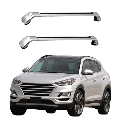JUNYEW Dachgepäckträger Dachträger Für Hyundai Tucson SUV 2015-2020 -Aluminium Dachträger Querstangen Gepäckträger (2Stk) Dachträger für Dachrelings Tragkraft 180 Kg,O von JUNYEW