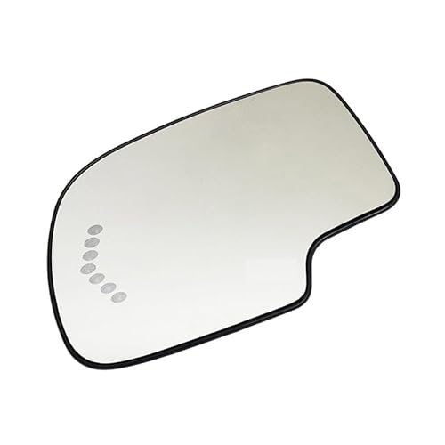 JUNYEW Flügel Spiegelglas Ersatz für Chevrolet Avalanche/Tahoe 2003-2006,Umkehrlinse Rückfahrglas Spiegel mit Heizfunktion/Spiegelglas Links Rechts mit Trägerplatte,Left von JUNYEW