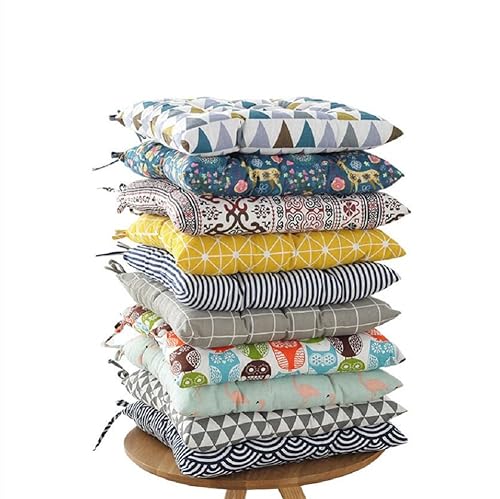 JUNYFFF Stuhlkissen Outdoor - Sitzkissen Für Stühle 10Er Set Indoor Kissen Wetterfest Mit Füllung - Grau Leinen,40X40CM JUNYFFF Stuhlkissen Outdoor - Sitzkissen Für Stühle 10Er Set Indoor Kissen Wetterfest Mit Füllung - Grau Leinen,40X40CM von JUNYFFF