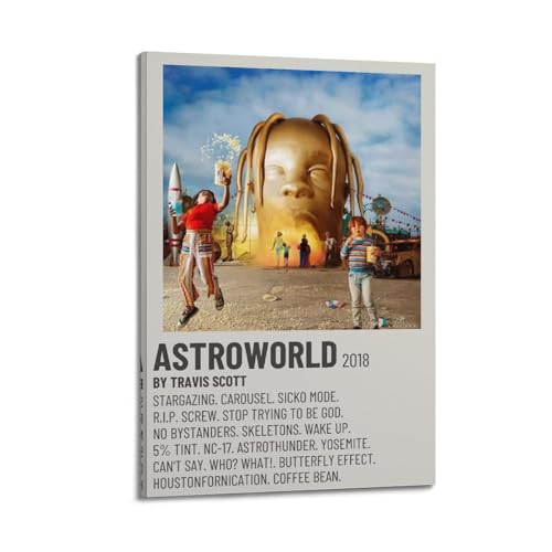 Travis Scott Astroworld Album-Kunst-Wandposter, Innendekoration für Bar, Restaurant, Wohnzimmer, 30 x 45 cm, Rahmenstil-1 Travis Scott Astroworld Album-Kunst-Wandposter, Innendekoration für Bar, Restaurant, Wohnzimmer, 30 x 45 cm, Rahmenstil-1 von JUNZHAN