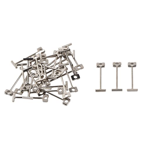 100Pcs T Pins Replacement Steel Needles Tile Leveler Floors Walls Building Construction Tools Flooring Wall Tile Leveling System Spare Steel Pin for Building Walls von JUOPZKENN