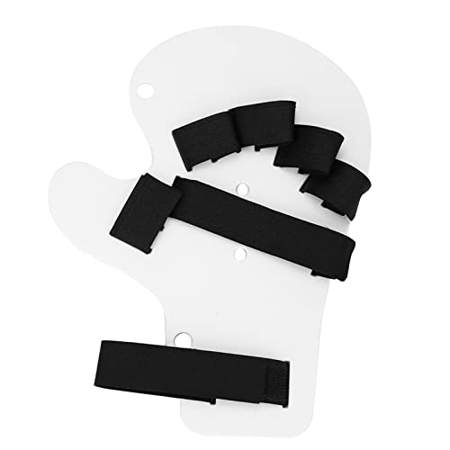 Fingerschiene Fingerschiene Finger Orthese Erweiterte Art Griffbrett Handgelenkstütze Fingerhalter Stabilisator für Schlaganfall Handschiene Trainingsunterstützung (Weiß) von JUOPZKENN