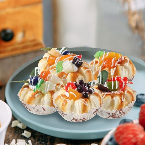 JUOPZKENN 6 Stück Gefälschte Cupcakes, Künstlicher Kuchen, Gefälschte Simulation von Lebensmitteln, Cupcake, Brot, Dessert, für Dekoration, Display-Requisiten, Echtes Modell(#3) von JUOPZKENN