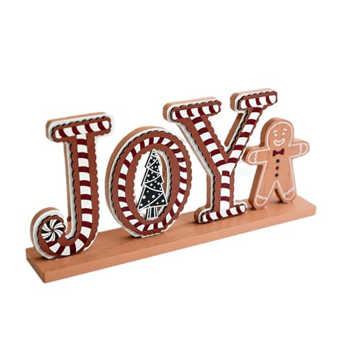 JUOPZKENN Lebkuchen-Weihnachtsdekorationen, Lebkuchenhaus-Weihnachtsdekorationen, Lebkuchenhaus-Dekoration, Rustikale Lebkuchen-Dekoration (B) von JUOPZKENN