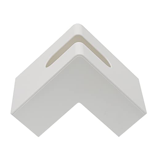 JUOPZKENN Taschentuchbox, Nordischer Taschentuchbox-Halter aus Kunststoff, Schlichte Taschentuch-Aufbewahrungsbox für Restaurant, Wohnzimmer, Büro, Schreibtisch(Weiß) von JUOPZKENN