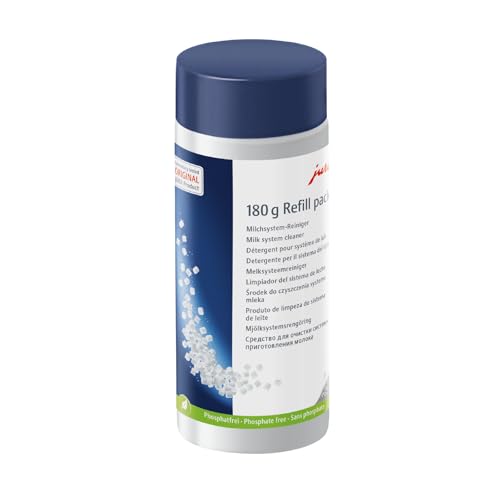 JURA original - Mini-Tabs zur Milchsystem-Reinigung für 60 Reinigungen - TÜV-zertifizierte Hygiene - 180 g Nachfüllflasche - 24212, weiß von JURA