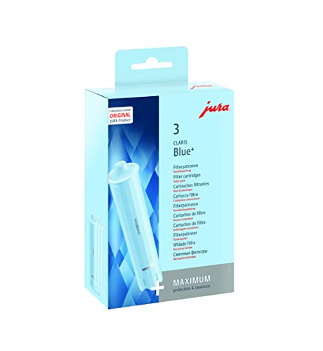 JURA original - CLARIS Blue+ Filterpatrone mit dem Plus an Hygiene - TÜV-zertifizierte Hygiene - 3er-Pack - 24231 von JURA