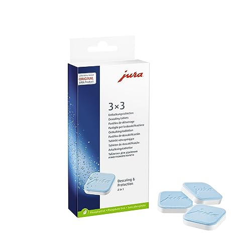 JURA original - Entkalkungstabletten für 3 Entkalkungsvorgänge - TÜV-zertifizierte Hygiene - 3er-Pack - 61848 von JURA