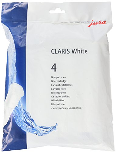 Jura 200100 Claris Filterpatronen 4-er Pack, Kunststoff von JURA
