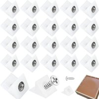100 Stück Schubladenverstärkungsverbinder, Schubladenbodenreparatur, kleine Schubladenreparaturscheiben, Befestigungselemente mit Schrauben zur 100 Stück Schubladenverstärkungsverbinder, Schubladenbodenreparatur, kleine Schubladenreparaturscheiben, Befestigungselemente mit Schrauben zur von JUSCH