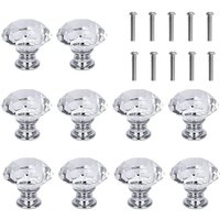 10er-Set Fenstergriffe, Raute, 3 cm, weiß von JUSCH