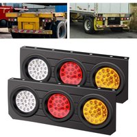 2-teiliges LED-Anhängerlicht-Set mit Eisenhalterung – LED-Anhängerlicht, geeignet für Wohnmobile/LKW/Wohnwagen/Autos von JUSCH