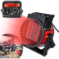 2000W Heizlüfter Keramik Elektroheizung mit Überhitzungsschutz und Schnellheizung von JUSCH